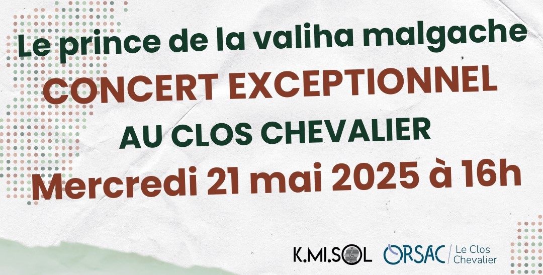 Concert exceptionnel de Rajery au Clos le mercredi 21 mai à 16h!