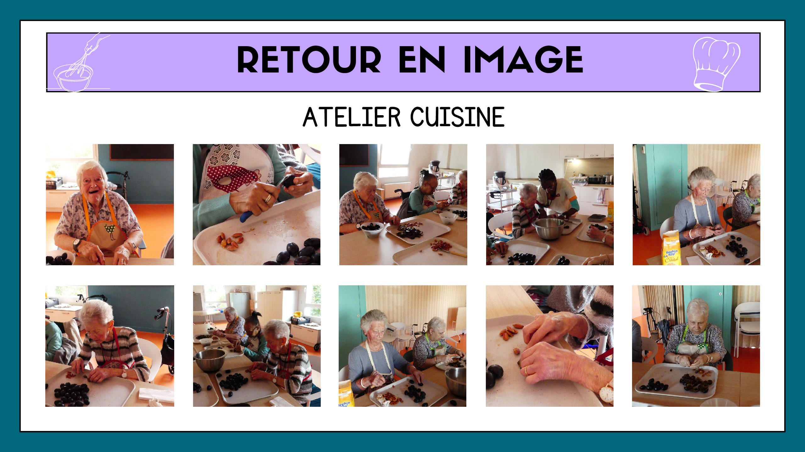 Revivez en images les moments savoureux de notre atelier cuisine !