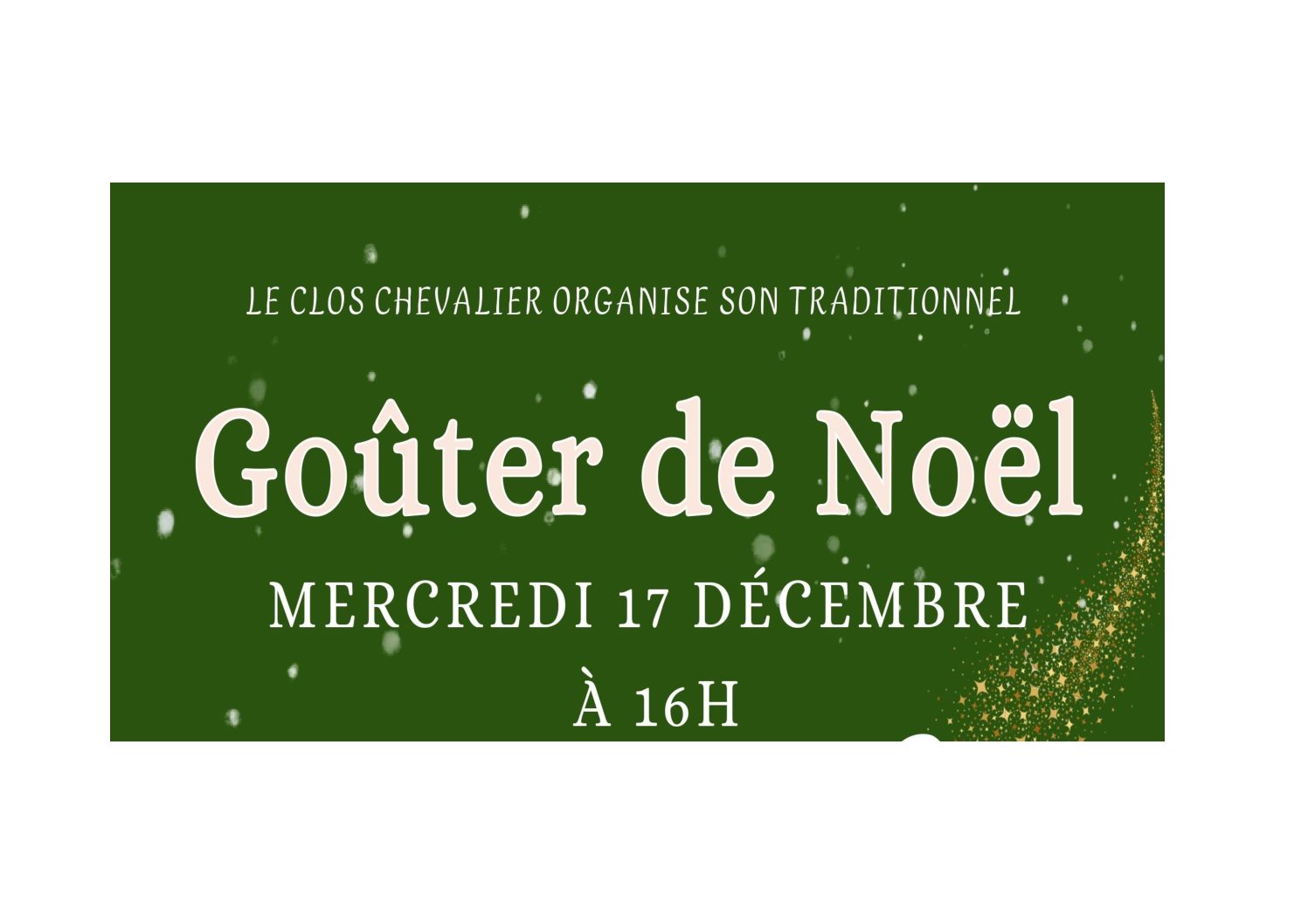Goûter de Noël 17 décembre 2025