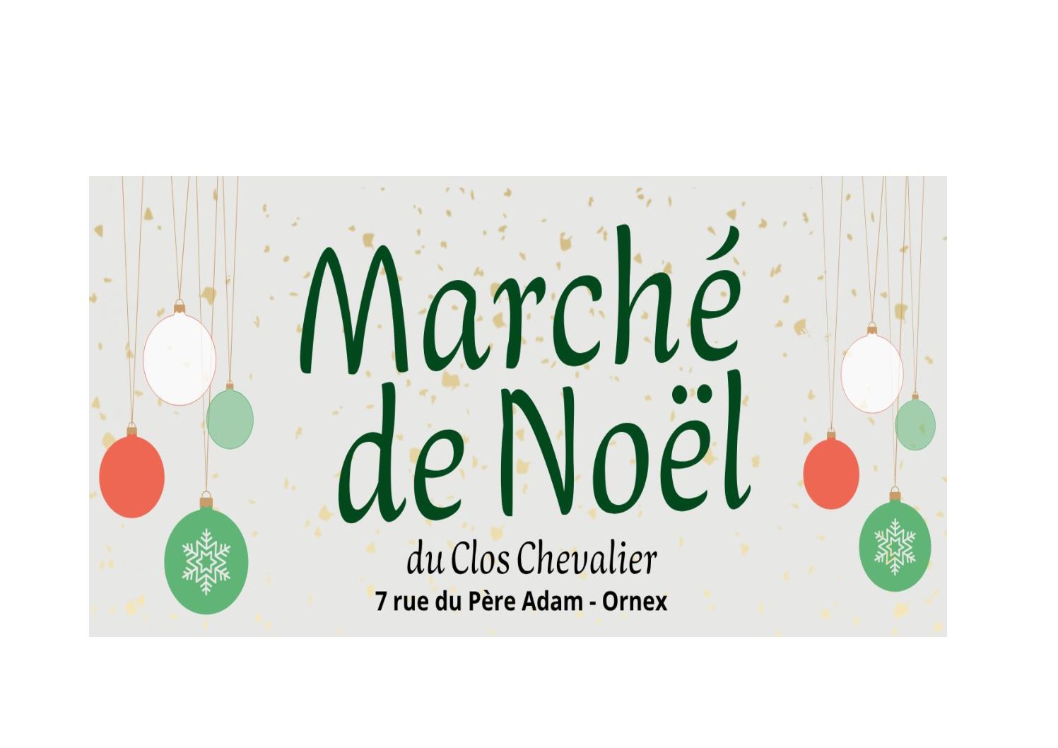 Marché de Noël 29 novembre 2025