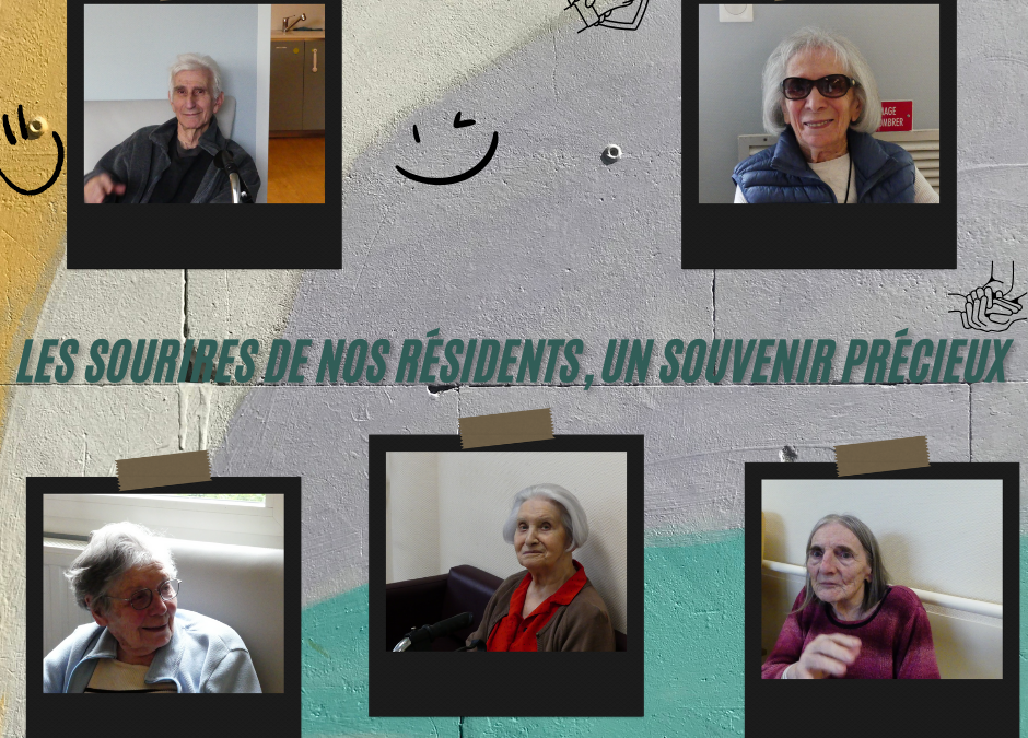 Les sourires de nos résidents, un moment de joie partagé au quotidien !