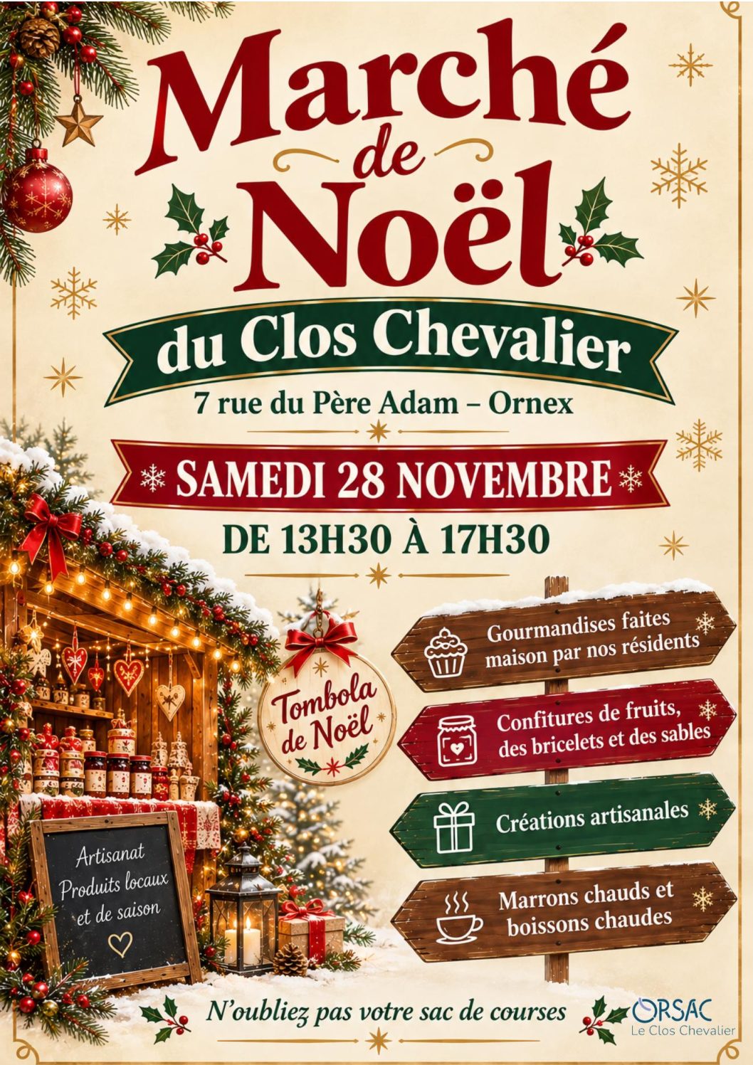 Marché de Noël 28 novembre 2026